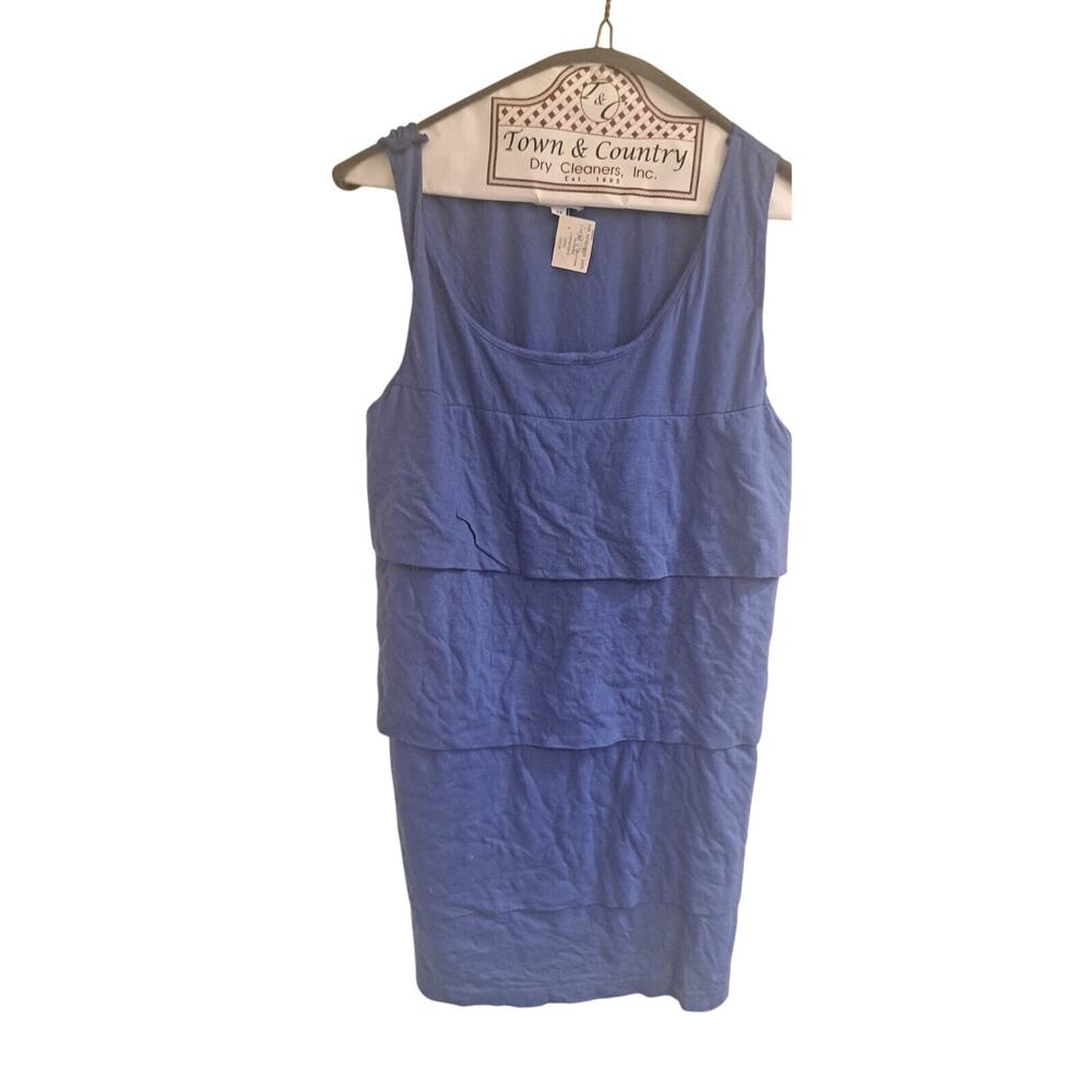 Gertie Tank, Women’s Size Medium Layered, bluish Purple Lagenlook Indie Sleeze
